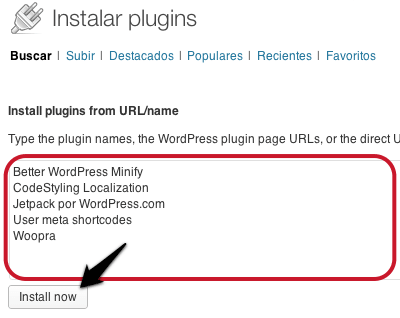 Plugin para WordPress: Bulk Plugin Installation