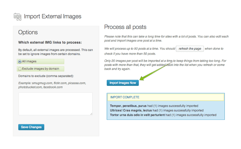 Importar imágenes externas a WordPress después de una migración