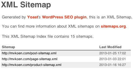 WordPress SEO by Yoast: crea un mapa de sitio XML