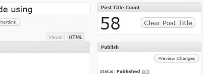 Plugin para WordPress: Post Title Counter