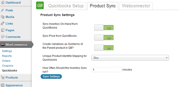 WooCommerce Extension: QuickBooks Integration