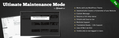 Plugin para activar el modo mantenimiento en WordPress: Ultimate Maintenance Mode