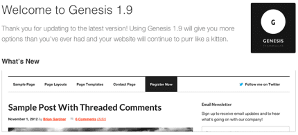 Genesis Framework 1.9 ya disponible